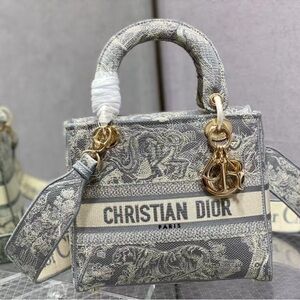 ☄️Dior ☕Lady D-Lite Bag Embroidered